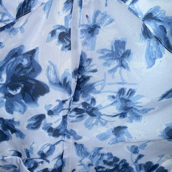 Abercrombie & Fitch Blue Floral Midi Dress - Picture 5 of 6